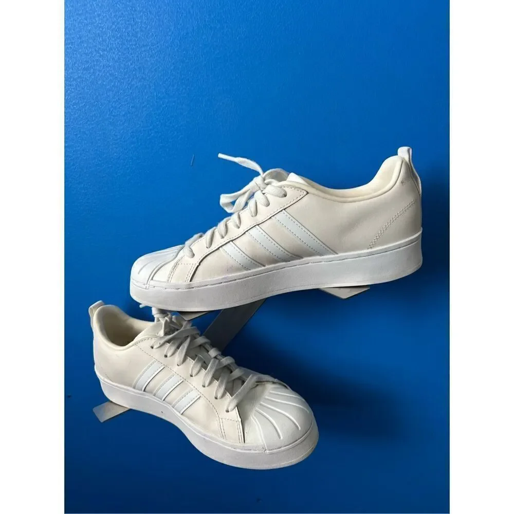 Adidas Streetcheck Sneakers Women's Size 8 Cream & White GW5495 - no insole